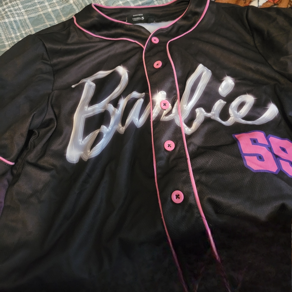 Barbie Black and Pink Varsity Jacket